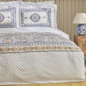 Karaca Home Aprika Mavi %100 Pamuk Tek Kişilik Nevresim Takımı - 2