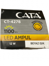 Cata CT-4278 12W 6400K (Beyaz Işık) Dimlenebilir E27 Duylu Led Ampul (8 Adet) - 5