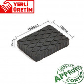 Trimex Kauçuk Lift Takozu 160x120 Yükseklik 20mm 4 Adet - 1