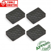 Trimex Kauçuk Lift Takozu 160x120 Yükseklik 20mm 4 Adet - 2