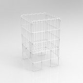 53X53 KATLANIR TEL HAVUZ SEPET BEYAZ - 1