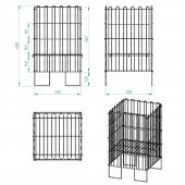 53X53 KATLANIR TEL HAVUZ SEPET BEYAZ - 3