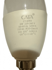 Cata CT-4084 8W 3200K (Günışığı) E14 Duylu Led Kıvrık Buji Ampul - 4