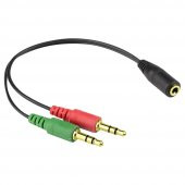 Syrox C119 3.5 mm Kulaklık ve Mikrofon Ayırıcı Kablo - 1
