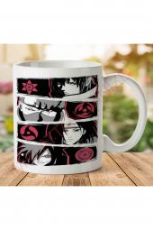 1-1150 NARUTO - SHARIGANS İki Tarafı Baskılı Kupa Bardak - 1