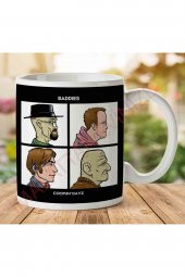1-1293 Cooking Days Breaking Bad Goillaz İki Tarafı Baskılı Kupa Bardak - 1