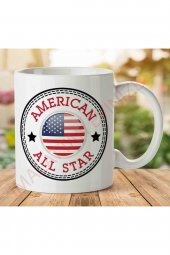 1-1318 Converse American All Star İki Tarafı Baskılı Kupa Bardak - 1