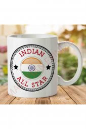 1-1330 Converse Indian All Star İki Tarafı Baskılı Kupa Bardak - 1