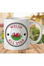 1-1340 Converse Welsh All Star İki Tarafı Baskılı Kupa Bardak - 1