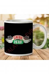 1-1406 Friends Central Perk Logo İki Tarafı Baskılı Kupa Bardak - 1
