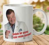 1-352 Nuri Alço Gazoz İki Tarafı Baskılı Kupa Bardak - 1