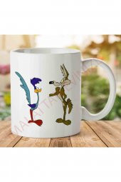 A2820 Road Runner ve Coyote İki Tarafı Baskılı Kupa Bardak - 1