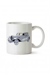 Carro Vintage İki Tarafı Baskılı Kupa Bardak - 1