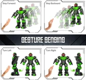 STEMTRON Programlanabilir Uzaktan Kumandalı Robot - Yeşil - 3