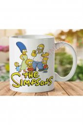 SİMPSON YAZI İki Tarafı Baskılı Kupa Bardak - 1