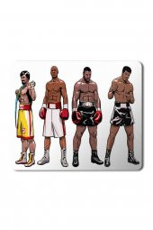Muhammed Ali Boksörler Baskılı Mouse Pad Mousepad - 1
