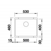 BLANCO SUBLINE 500-U Antrasit Eviye - 2