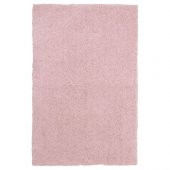 Pembe Renk Mini Yumuşak Peluş Halı MeridyenDukkan Paket 60x90 Cm-Banyo Halısı - 1