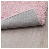 Pembe Renk Mini Yumuşak Peluş Halı MeridyenDukkan Paket 60x90 Cm-Banyo Halısı - 3