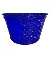 Bisiklet Ön Sepet Hasır Plastik Büyük Boy Mavi - 1