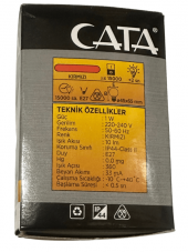 Cata CT-4071 1W Kırmızı Işık E27 Duylu Top Gece Led Ampul (8 Adet) - 2