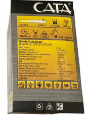 Cata CT-4232 6W 6400K (Beyaz Işık) E27 Duylu Led Ampul (4 Adet) - 3