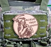 Hazırsan Gidelim Bebeğim Azrail Deri PEÇ  -Arma - Leather Patch - 2
