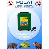 POLAT ELEKTRİKLİ ÇİT CİHAZI GECE GÜNDÜZ SENSÖRLÜ AYAR BUTONLU - 1