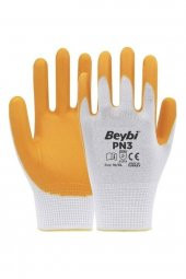 Beybi Pn3 Nitril Sarı Iş Eldiveni 10 Beden - 12 Çift - 2