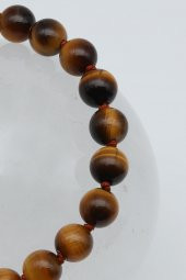 Kaplan Gözü Doğal Taş Makrome Örme Bileklik thumbnail 2