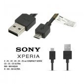 Sony XPERİA Z Z1 Z2 Z3 Z4 Z5 Compact Şarj ve Data Kablosu - 1