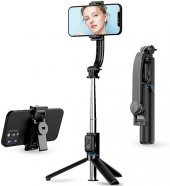 C01 Çok Amaçlı Selfie Çubuğu Masa Üstü Tripod Kumandalı Selfie 360 Derece Dönebilir 107 Cm - 1