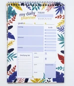 E&D Art Üstten Spiralli Daily Planner A5 Günlük Planlayıcı - Flowers / ed.56457 - 2
