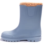 İgor W10290 Tokio Burreguito Mavi Ortopedik Kürklü Erkek Çocuk Yağmur Çizme - 3