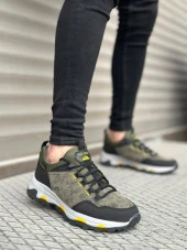 BA0320 Kalın Termo Taban Yeşil Erkek Trekking Outdoor Ayakkabı thumbnail 2