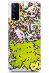 Vivo Y12s Uyumlu Kılıf Anime 09 Are U Ready UV Kılıf Sarı - 1