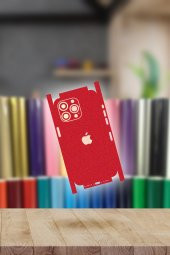 Kırmızı iPhone 14 Pro Max Kaplama Arka Ve Yan Full Kaplayan Koruyucu Body Hydrogel Kaplama - 2