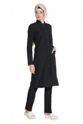 Kadın Tesettür Boy Doktor Öğretmen Önlüğü Laboratuvar Eczacı Hemşire Önlük - 5