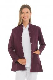 Kadın Doktor Öğretmen Önlüğü Laboratuvar Eczacı Hemşire Ceket Boy Kısa Önlük Hakim Yaka - 8