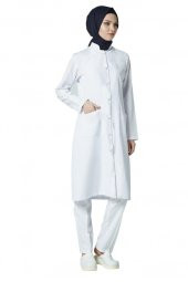 Tesettür Uzun Boy Doktor Önlüğü Öğretmen Önlüğü Hemşire Önlük Kadın Uzun Önlük - 1