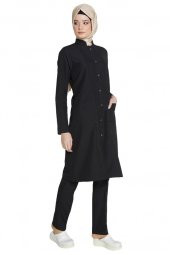 Tesettür Uzun Boy Doktor Önlüğü Öğretmen Önlüğü Hemşire Önlük Kadın Uzun Önlük - 6