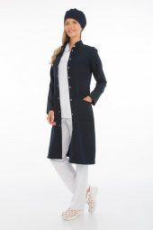 Tesettür Uzun Boy Doktor Önlüğü Öğretmen Önlüğü Hemşire Önlük Kadın Uzun Önlük - 8