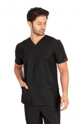 Erkek Doktor Hemşire Forması Scrubs Alpaka Kumaş Hastane Nöbet Tek Üst (Zarf Yaka Klasik Kol) - 12