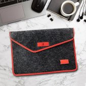 Minbag Aba Laptop Kılıfı 15 İnç Gri Kırmızı - 1