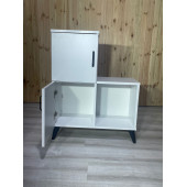 Beyaz 2 Kapaklı Açık Raflı Banyo Dolabı - 3