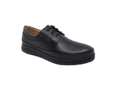 Zerhan 550 Erkek Siyah Bağcıklı Hafif Tabanlı Günlük Kullanım Ayakkabı thumbnail 2