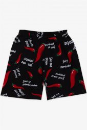 Kız Bebek Pijama Takımı Biber Desenli , Siyah - 4