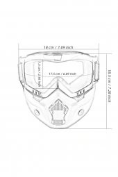 TEX710 JET MASKE BİSİKLET-MOTORSİKLET-KAYAK ÇOK AMAÇLI MASKE - 4