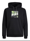 JACK JONES Baskılı Erkek Kapüşonlu Sweatshirt 12246994 thumbnail 7