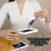 Movas Sanat Ay Çiçeği | Elmas Mozaik Tablo | Mozaik Puzzle | 50x55 | E20204245 - 4